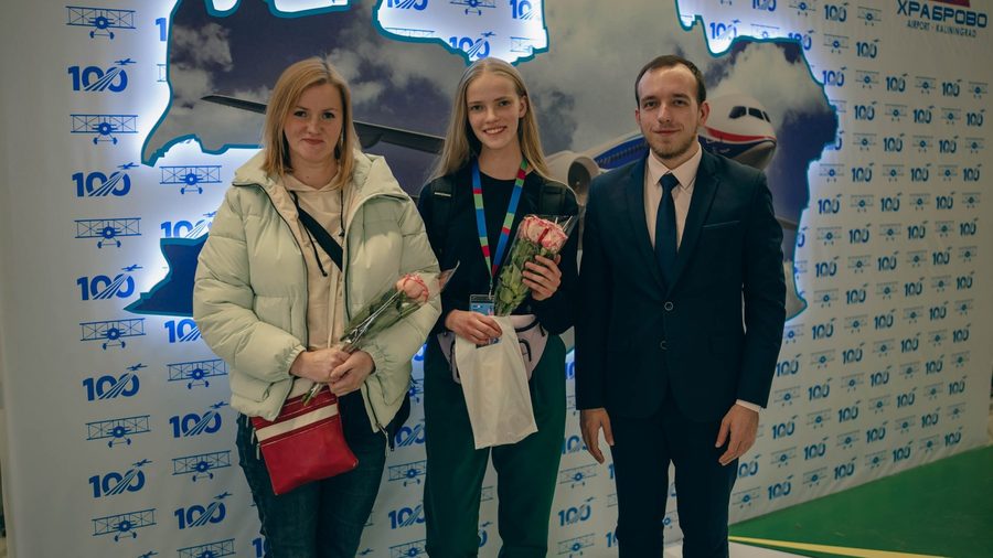 Margarita Tsvetkova returning from a national team training camp